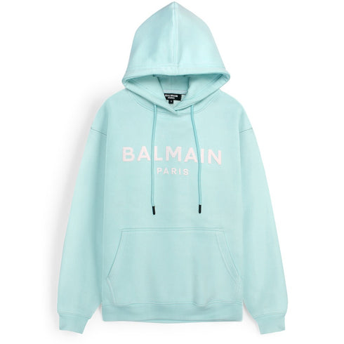 BALMAIN Sky Blue Hoodie